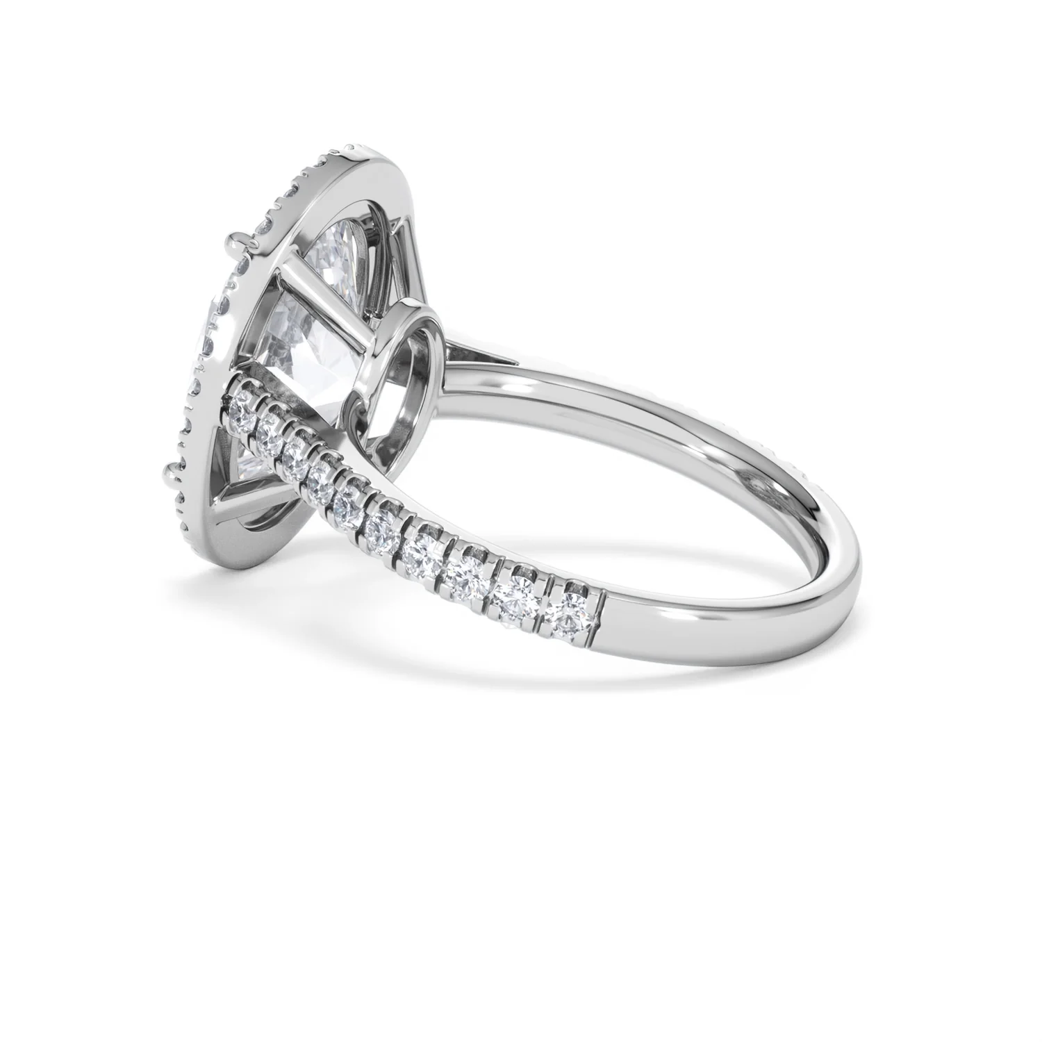 Georgina 5.70ct Lab Diamond Oval Cut Engagement Ring in Platinum G/VS1 - Image 62