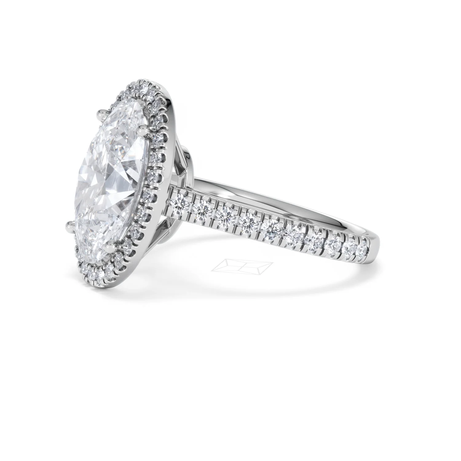 Georgina 5.70ct Lab Diamond Oval Cut Engagement Ring in Platinum G/VS1 - Image 75