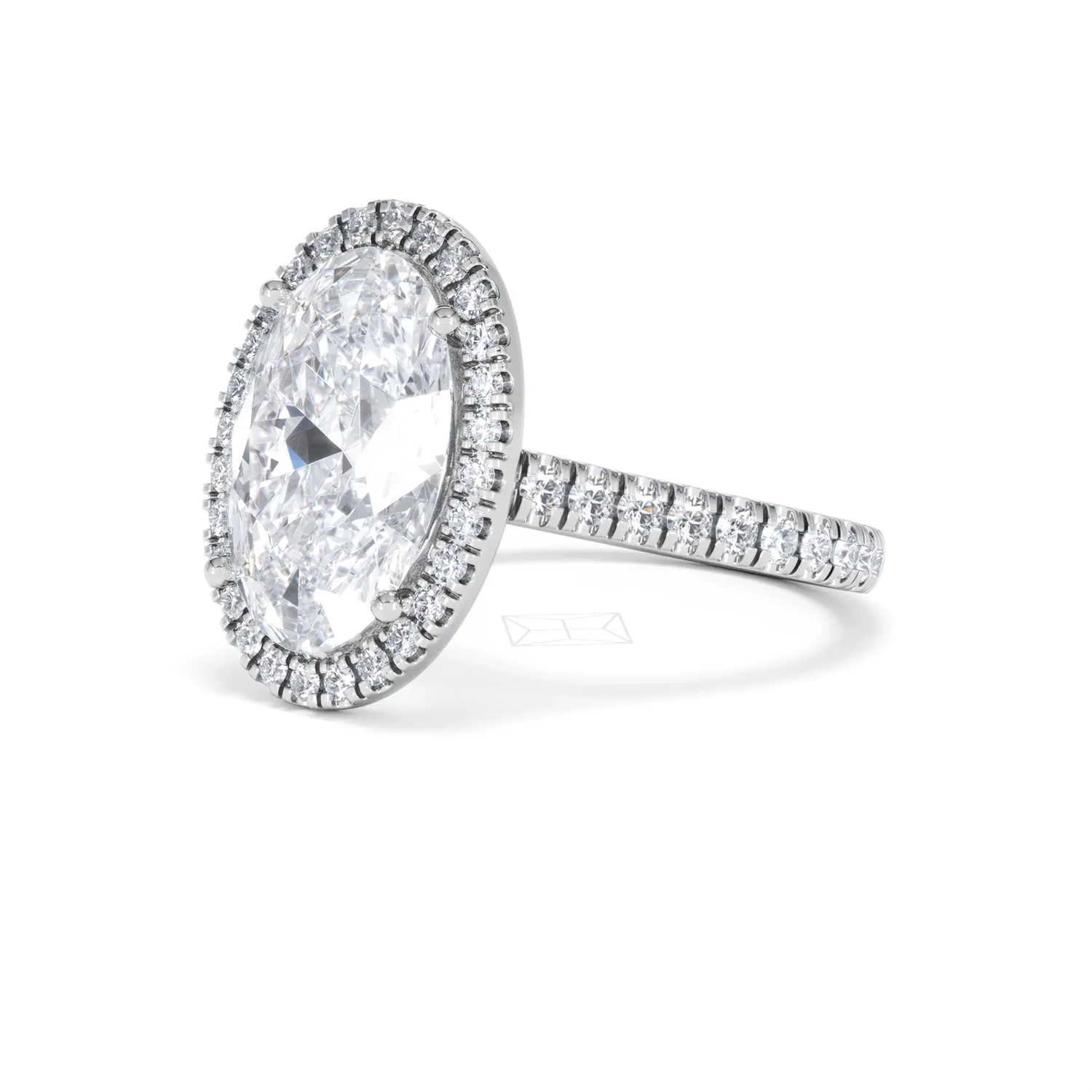 Georgina 5.70ct Lab Diamond Oval Cut Engagement Ring in Platinum G/VS1 - Image 80