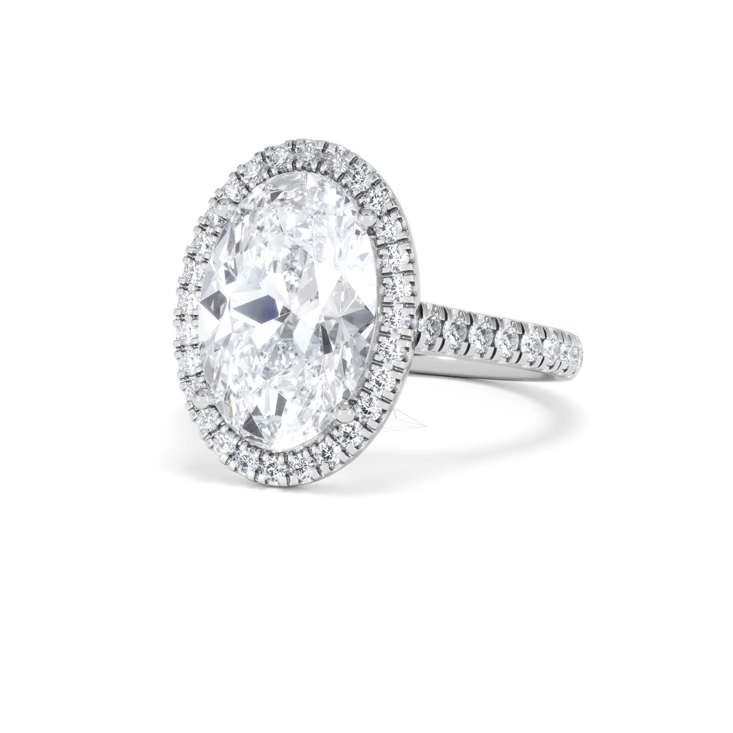 Georgina 5.70ct Lab Diamond Oval Cut Engagement Ring in Platinum G/VS1 - Image 84
