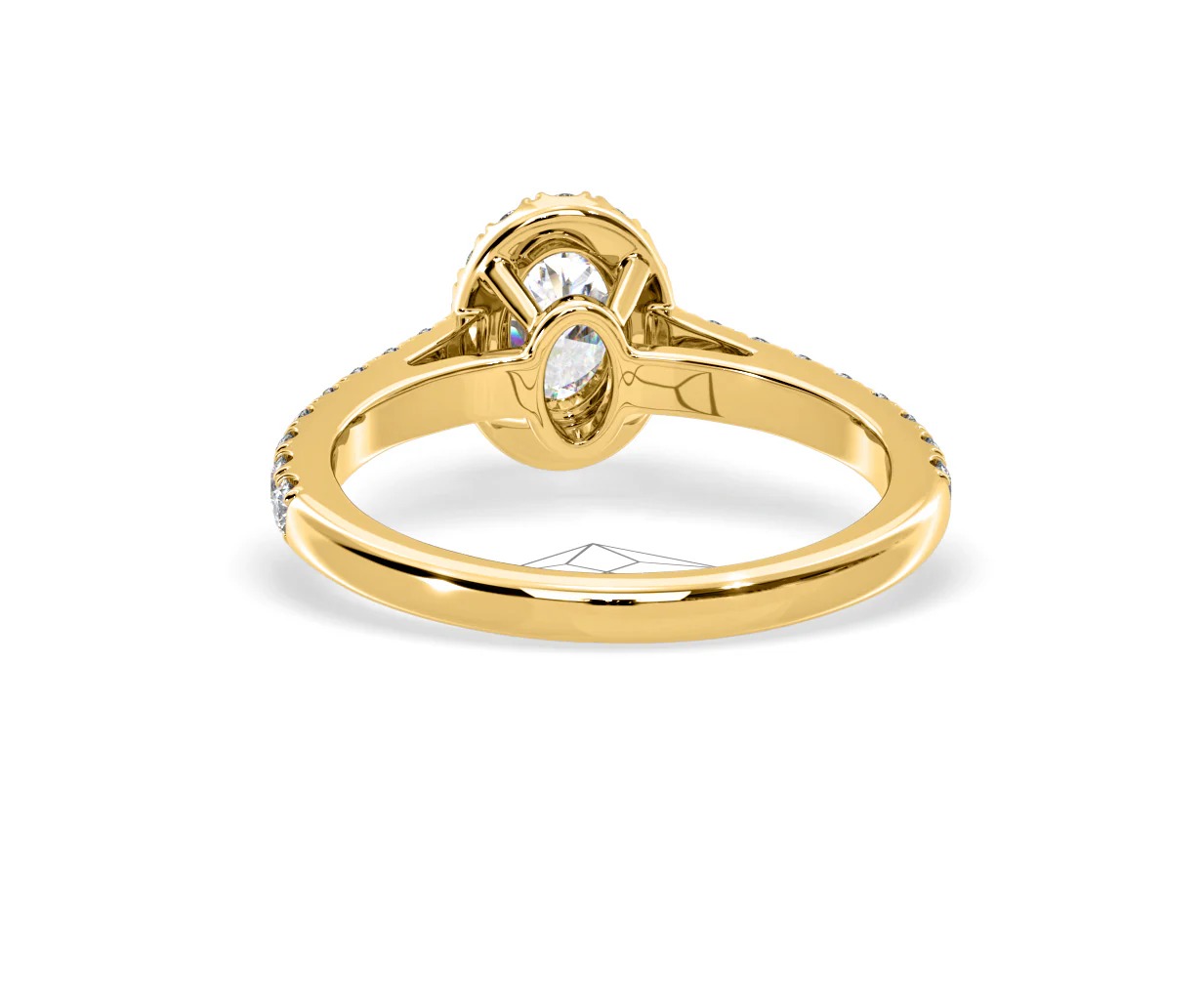 Georgina GIA Oval Diamond Halo Engagement Ring 18K Gold 1.30ct G/Vs2 - Image 126