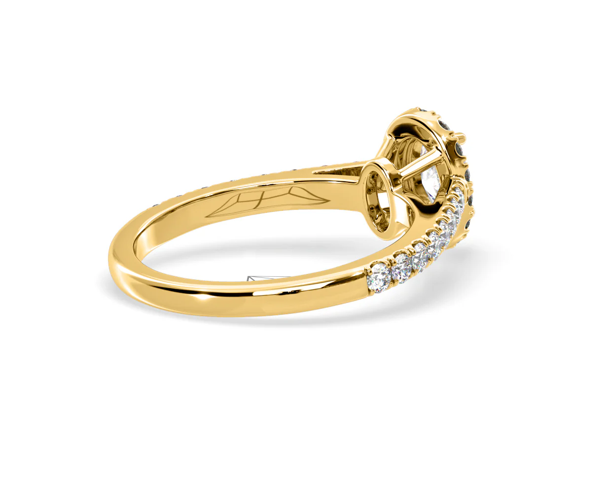 Georgina GIA Oval Diamond Halo Engagement Ring 18K Gold 1.30ct G/Vs2 - Image 138