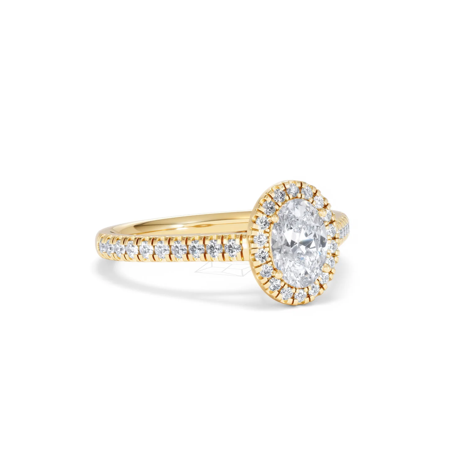 Georgina GIA Oval Diamond Halo Engagement Ring 18K Gold 1.30ct G/Vs2 - Image 14