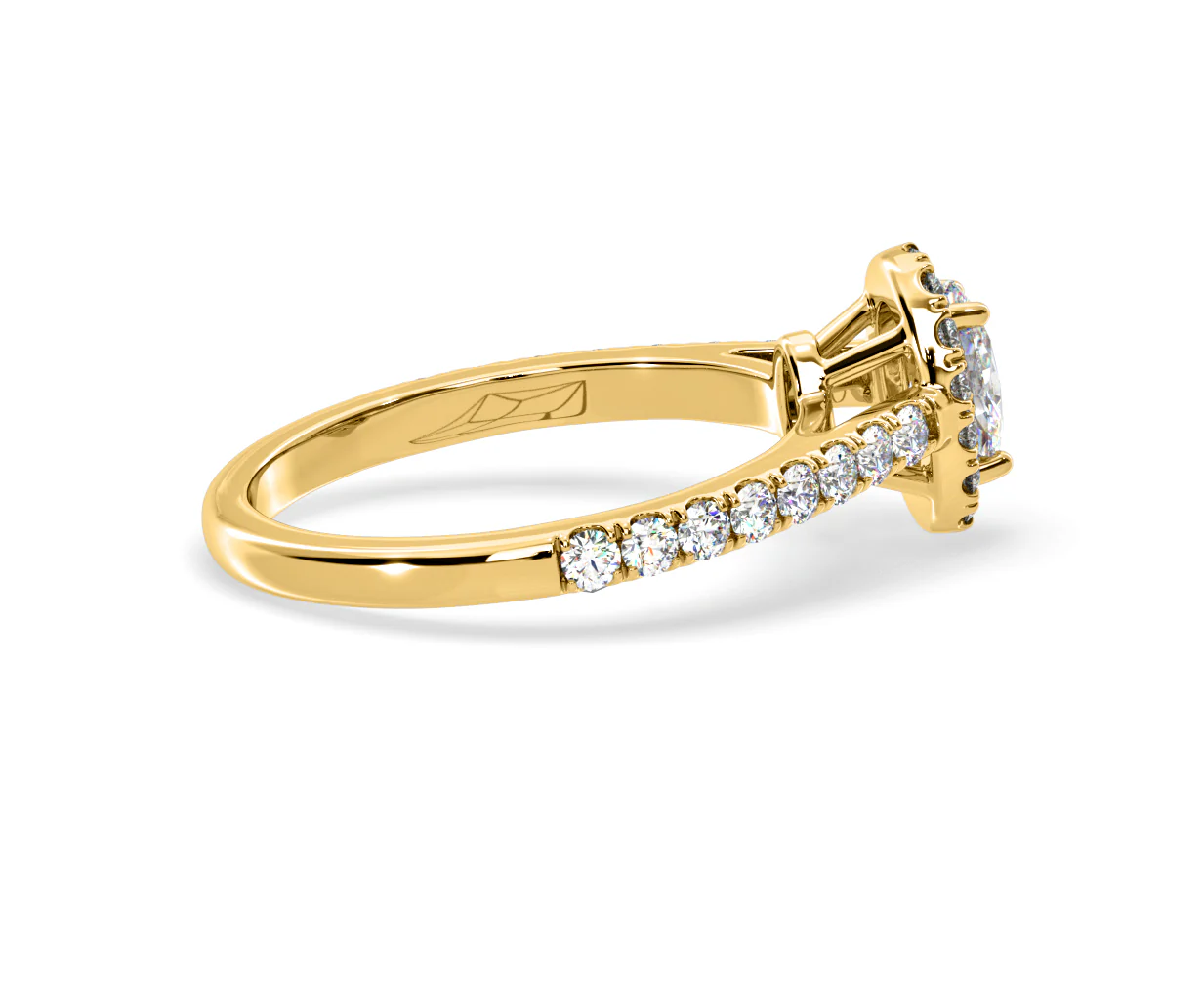 Georgina GIA Oval Diamond Halo Engagement Ring 18K Gold 1.30ct G/Vs2 - Image 144