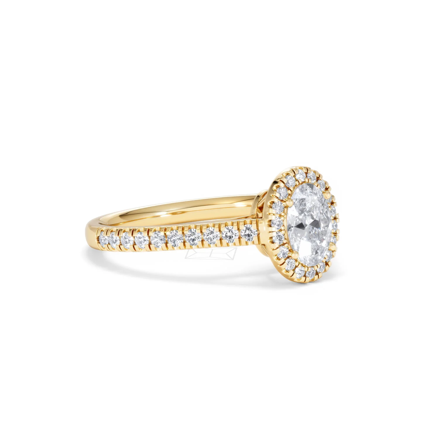 Georgina GIA Oval Diamond Halo Engagement Ring 18K Gold 1.30ct G/Vs2 - Image 17