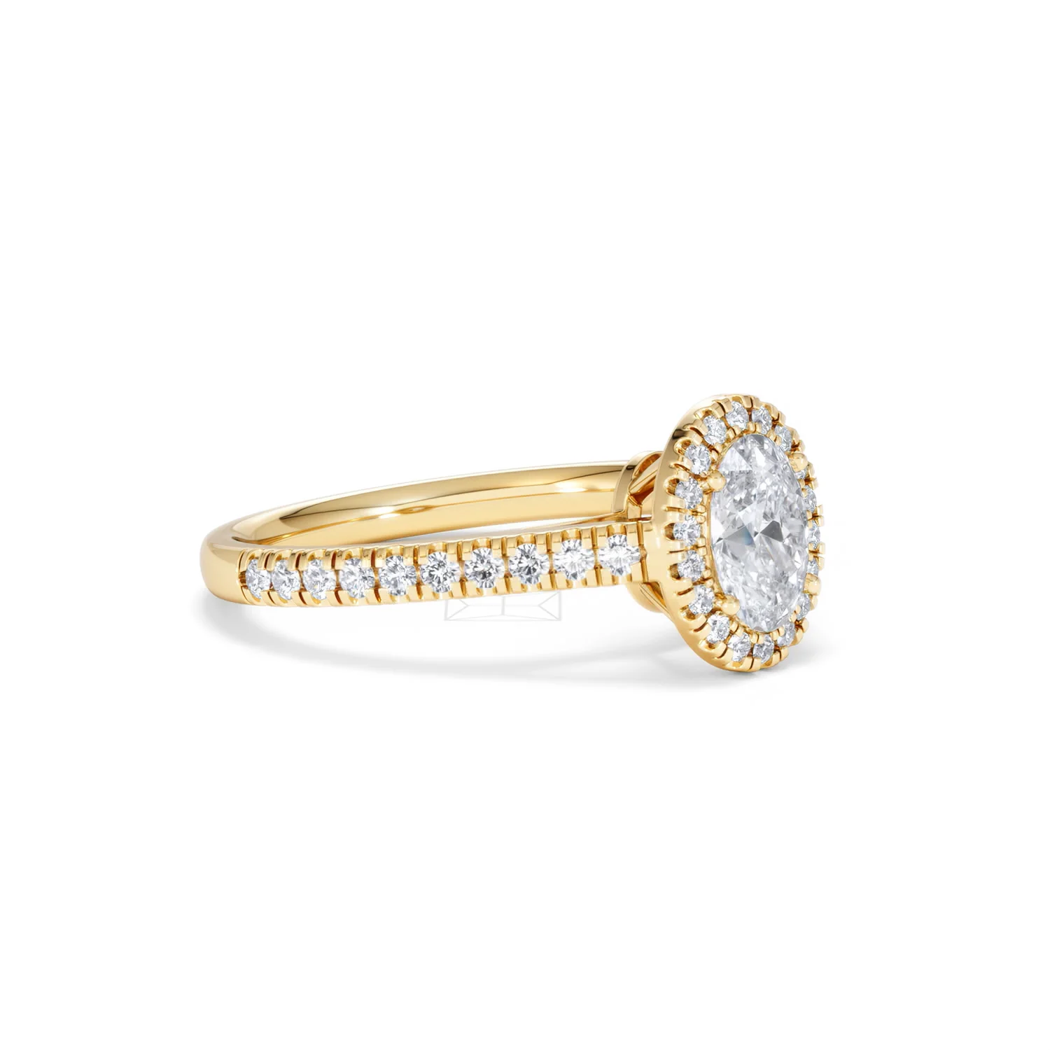 Georgina GIA Oval Diamond Halo Engagement Ring 18K Gold 1.30ct G/Vs2 - Image 18