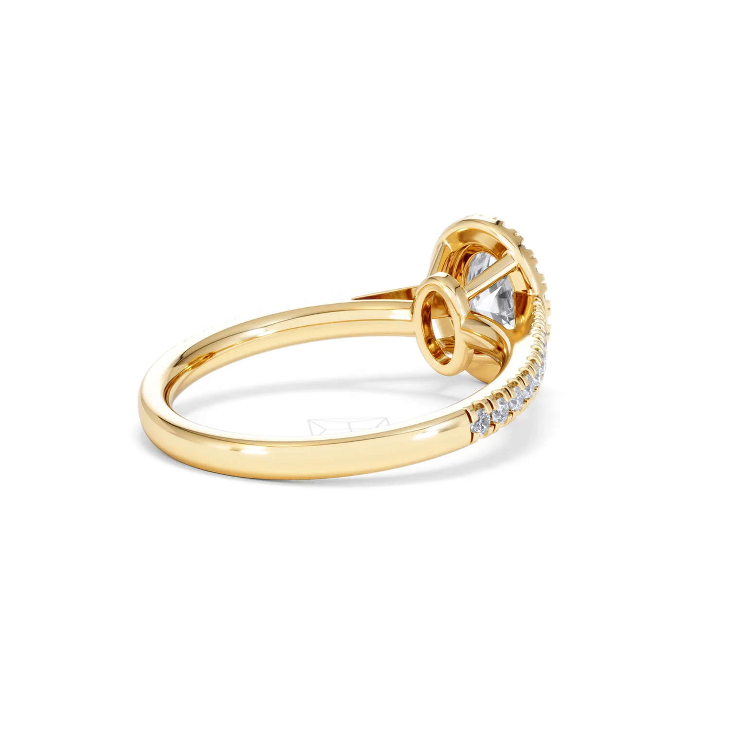Georgina GIA Oval Diamond Halo Engagement Ring 18K Gold 1.30ct G/Vs2 - Image 39
