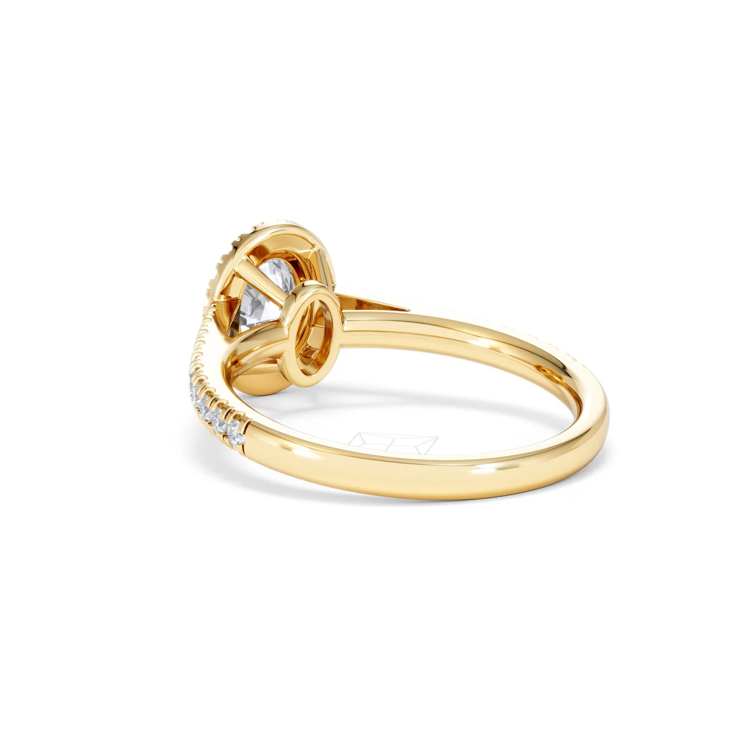 Georgina GIA Oval Diamond Halo Engagement Ring 18K Gold 1.30ct G/Vs2 - Image 55