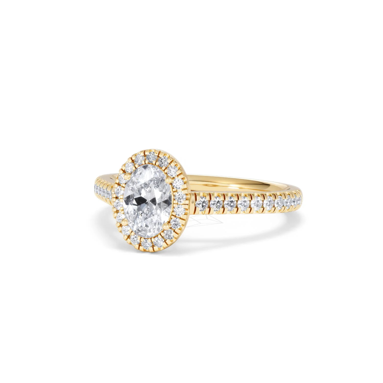 Georgina GIA Oval Diamond Halo Engagement Ring 18K Gold 1.30ct G/Vs2 - Image 83