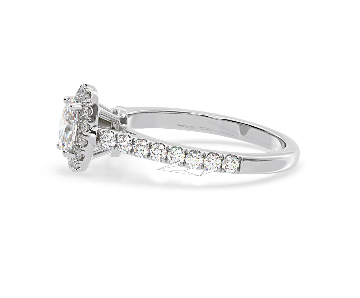 Georgina GIA Oval Diamond Halo Engagement Ring 18KW Gold 1.30ct G/Vs1 - Image 26