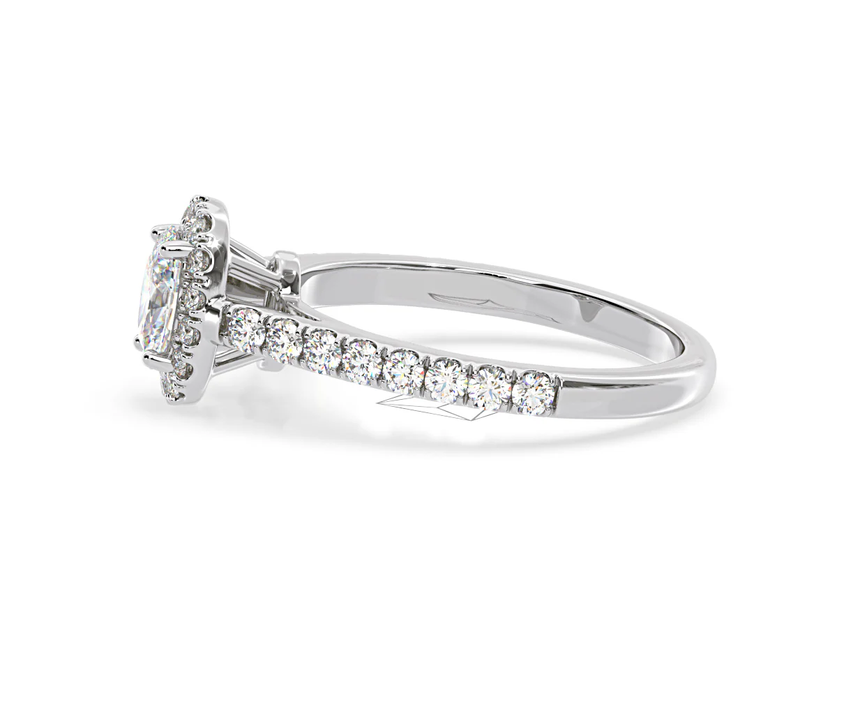 Georgina GIA Oval Diamond Halo Engagement Ring 18KW Gold 1.30ct G/Vs1 - Image 27