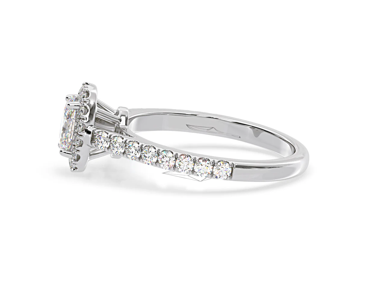 Georgina GIA Oval Diamond Halo Engagement Ring 18KW Gold 1.30ct G/Vs1 - Image 28