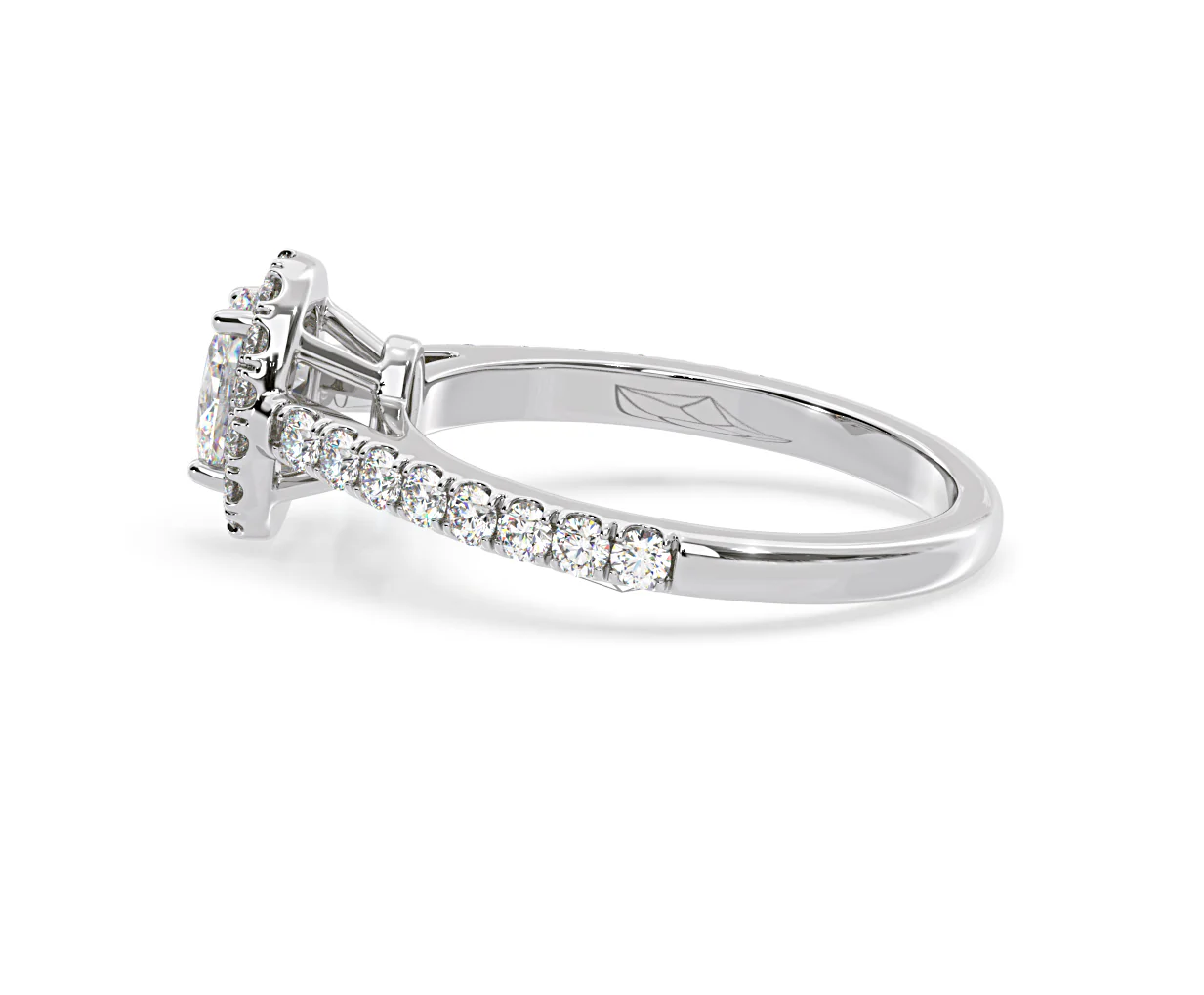 Georgina GIA Oval Diamond Halo Engagement Ring 18KW Gold 1.30ct G/Vs1 - Image 31