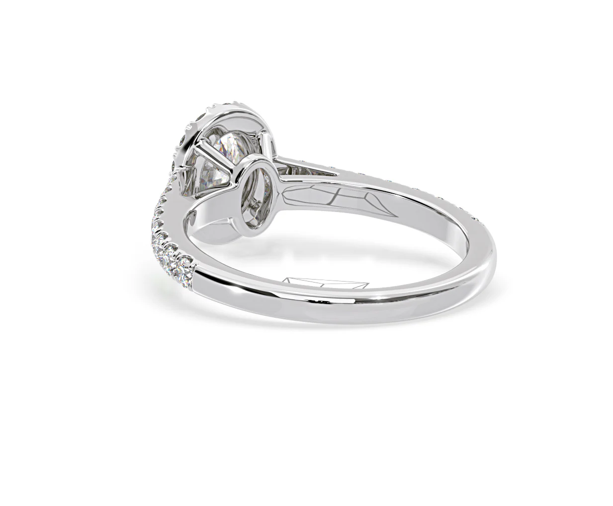 Georgina GIA Oval Diamond Halo Engagement Ring 18KW Gold 1.30ct G/Vs1 - Image 42