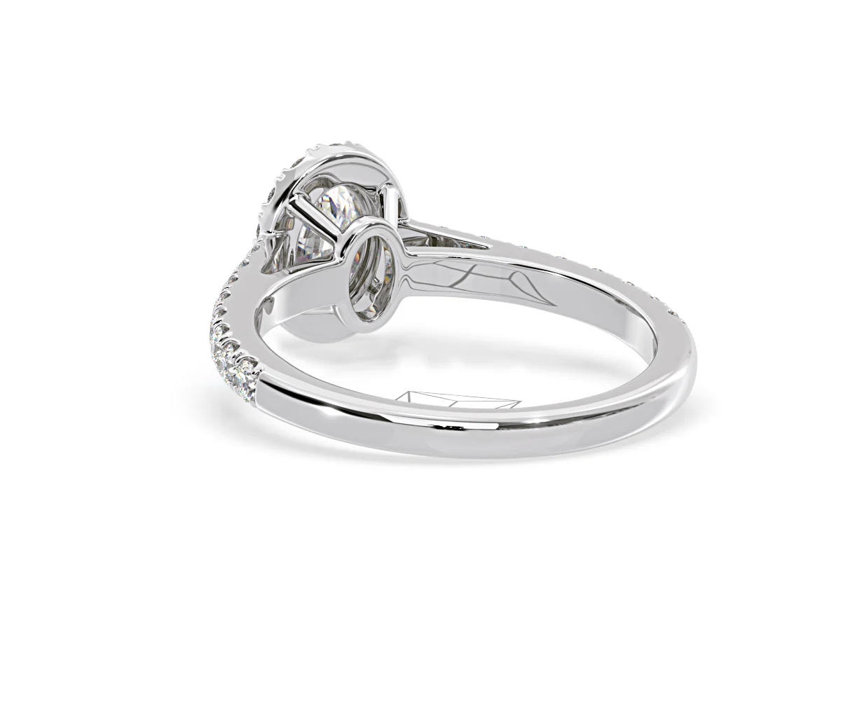 Georgina GIA Oval Diamond Halo Engagement Ring 18KW Gold 1.30ct G/Vs1 - Image 43