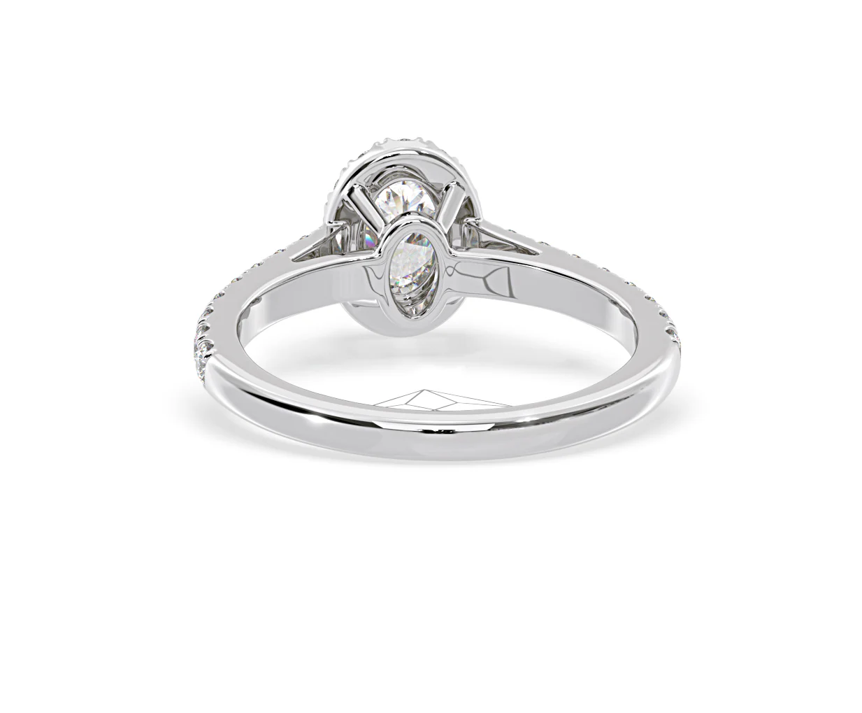Georgina GIA Oval Diamond Halo Engagement Ring 18KW Gold 1.30ct G/Vs1 - Image 47