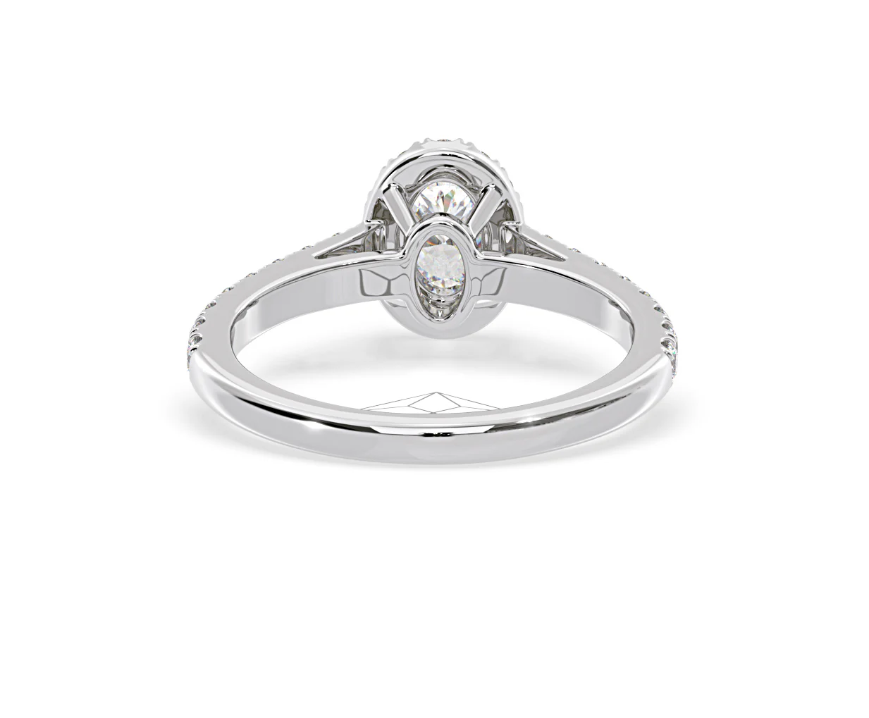 Georgina GIA Oval Diamond Halo Engagement Ring 18KW Gold 1.30ct G/Vs1 - Image 49