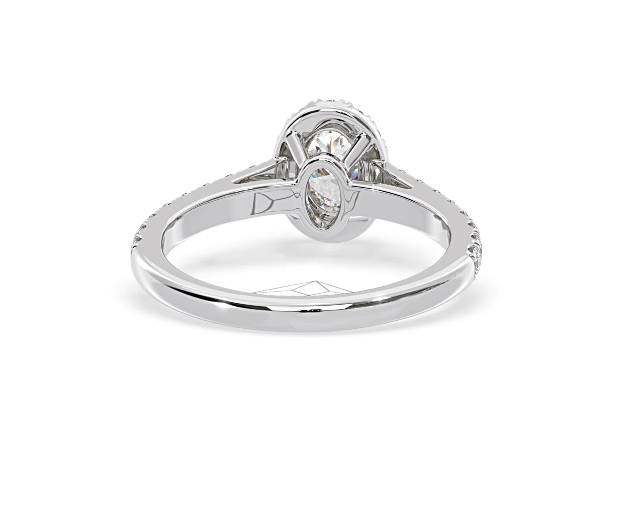 Georgina GIA Oval Diamond Halo Engagement Ring 18KW Gold 1.30ct G/Vs1 - Image 50