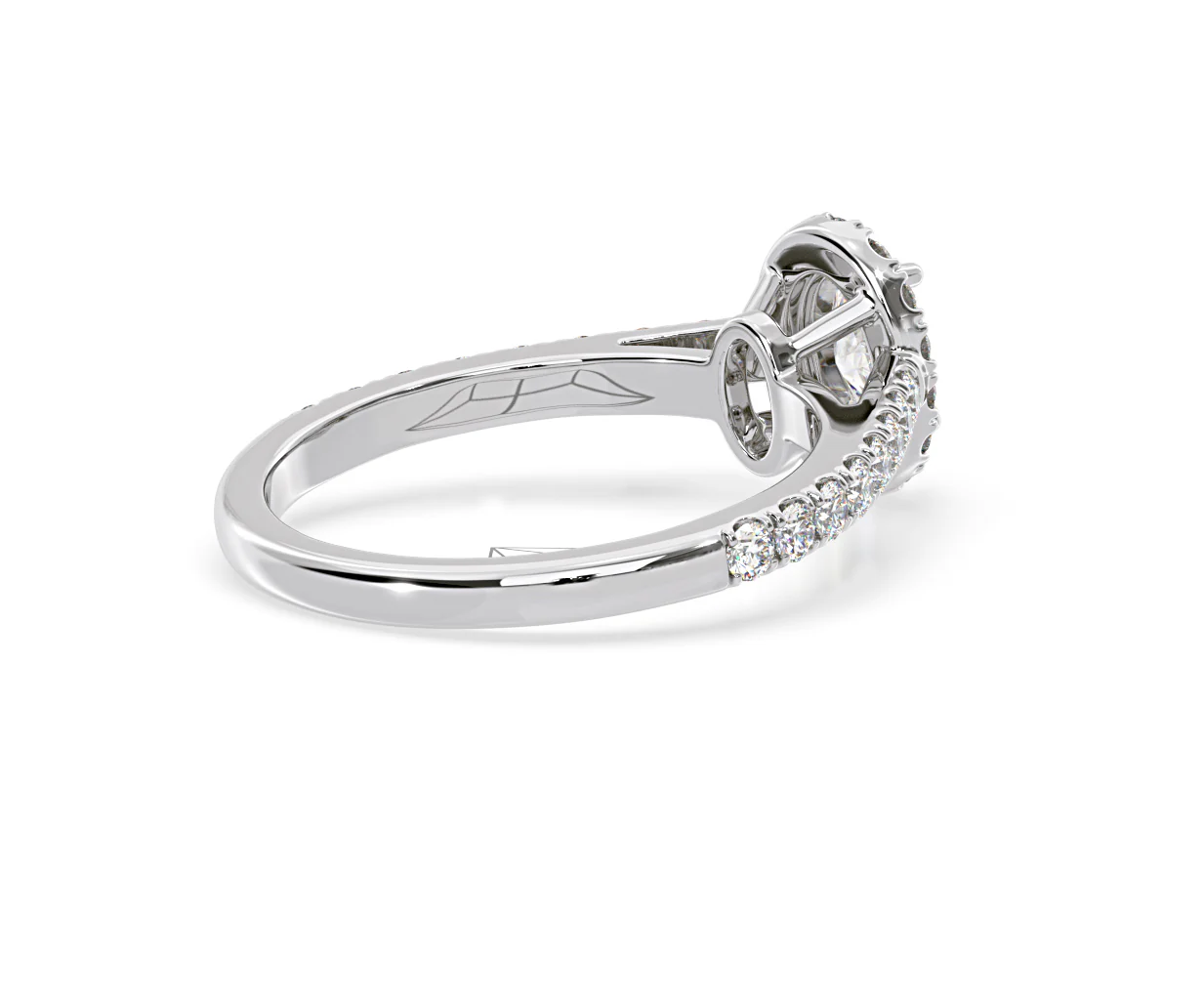Georgina GIA Oval Diamond Halo Engagement Ring 18KW Gold 1.30ct G/Vs1 - Image 59