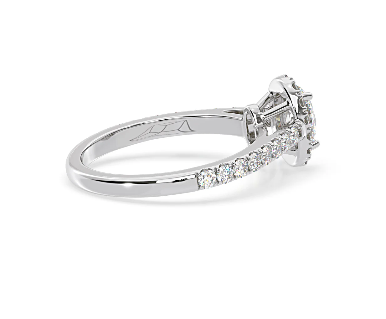 Georgina GIA Oval Diamond Halo Engagement Ring 18KW Gold 1.30ct G/Vs1 - Image 63