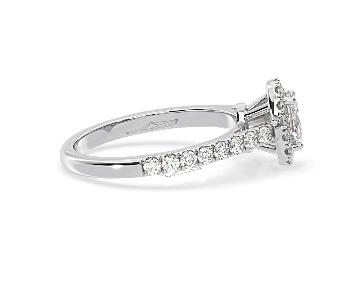 Georgina GIA Oval Diamond Halo Engagement Ring 18KW Gold 1.30ct G/Vs1 - Image 68