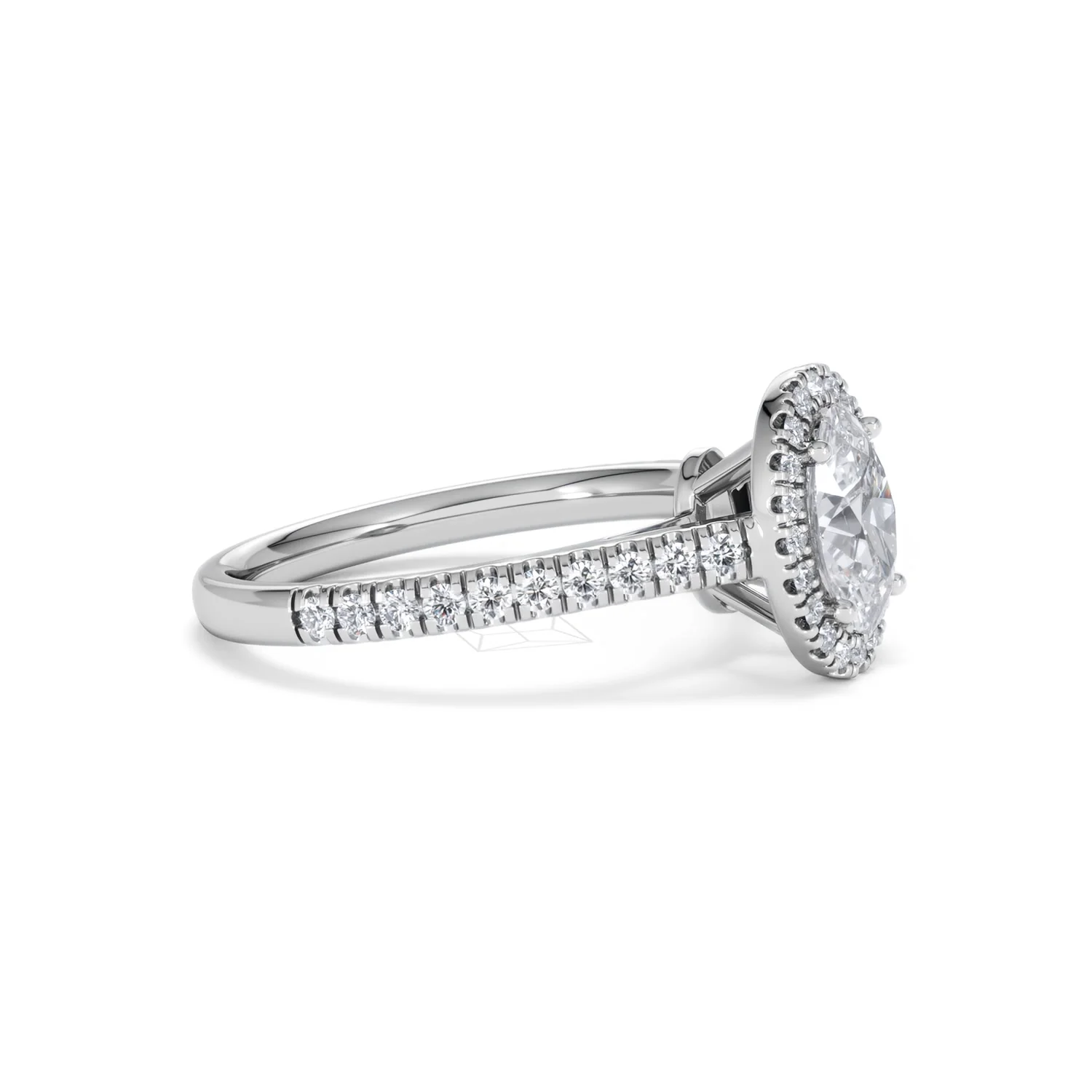 Georgina GIA Oval Diamond Halo Engagement Ring 18KW Gold 1.55ct G/VS1 - Image 22