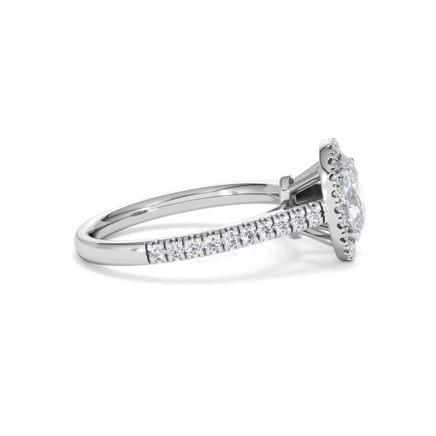 Georgina GIA Oval Diamond Halo Engagement Ring 18KW Gold 1.55ct G/VS1 - Image 26