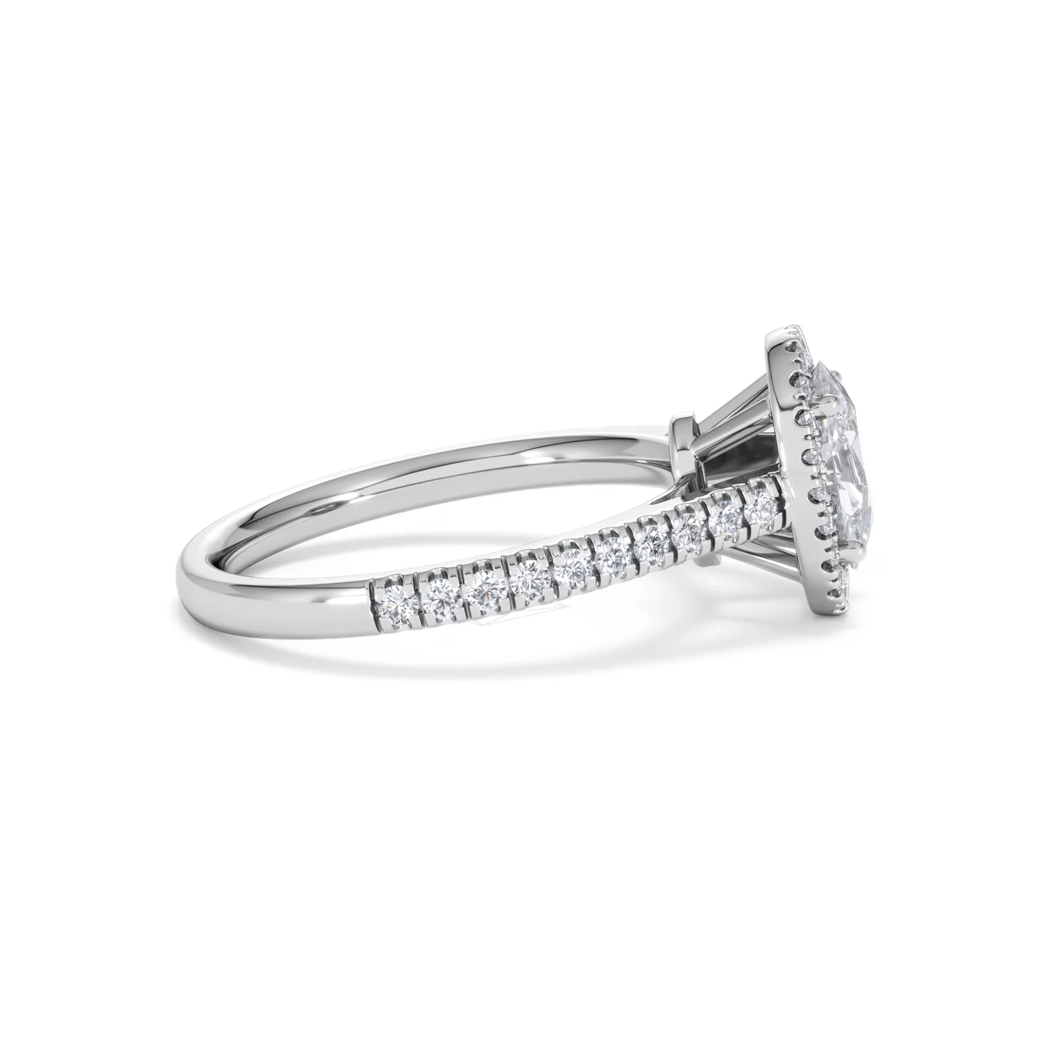 Georgina GIA Oval Diamond Halo Engagement Ring 18KW Gold 1.55ct G/VS1 - Image 27