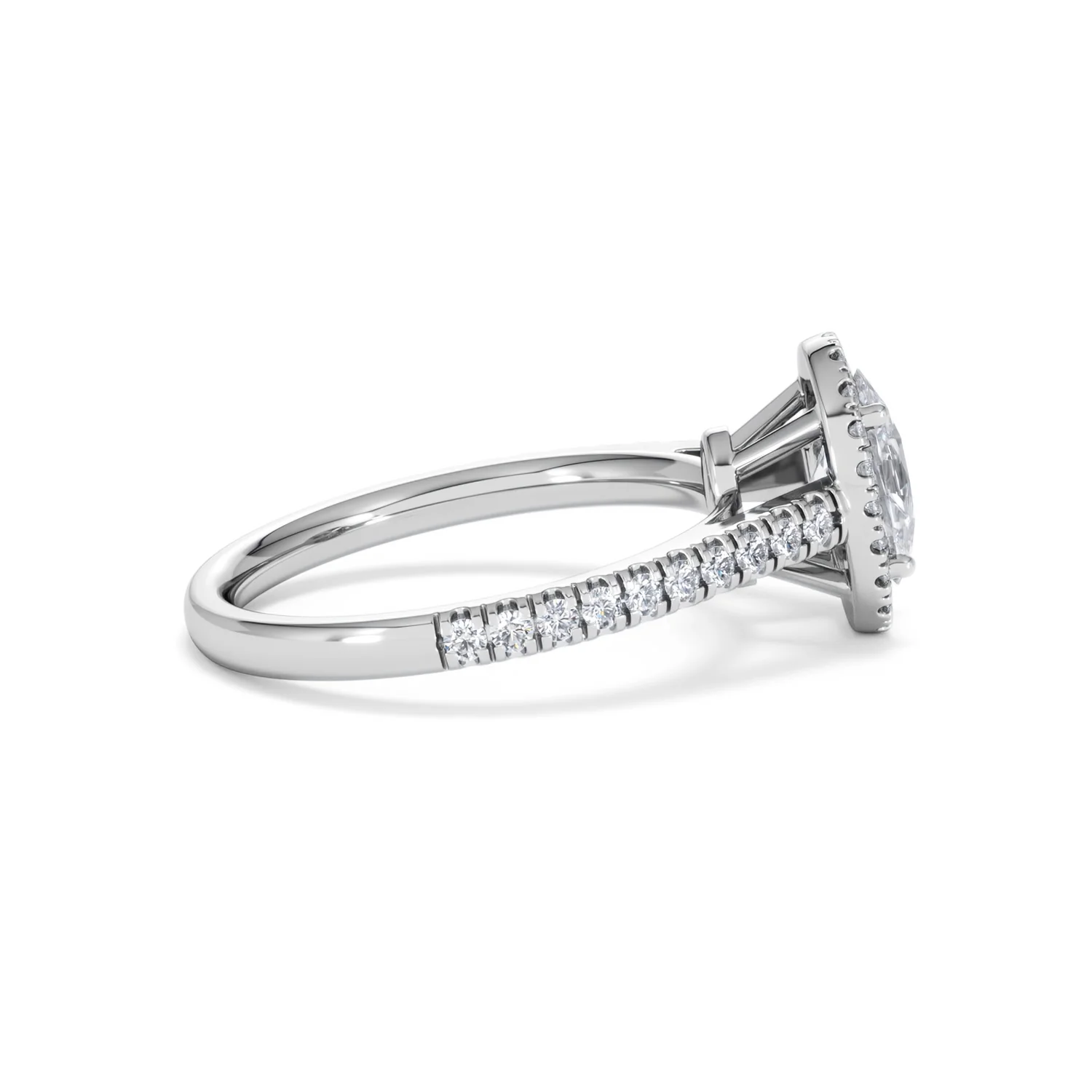 Georgina GIA Oval Diamond Halo Engagement Ring 18KW Gold 1.55ct G/VS1 - Image 29