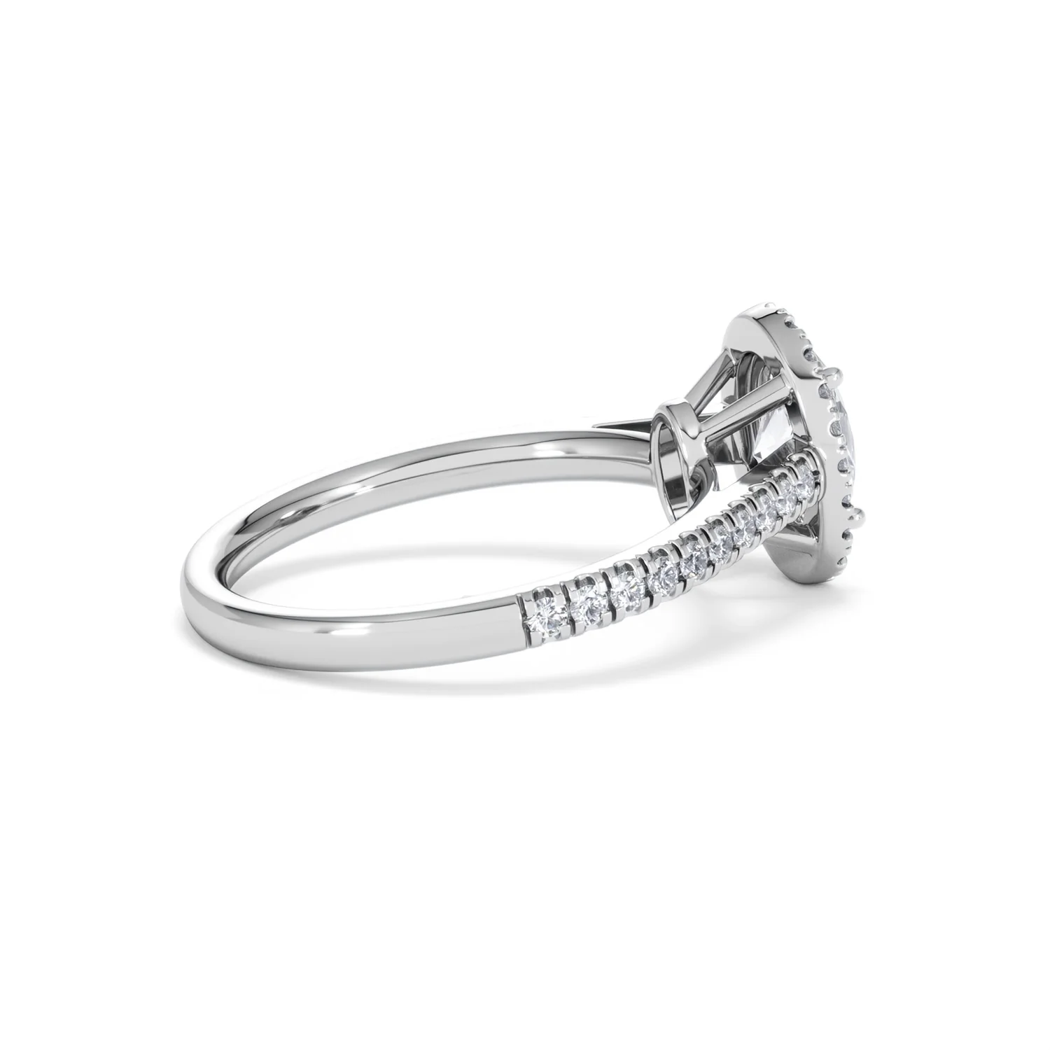 Georgina GIA Oval Diamond Halo Engagement Ring 18KW Gold 1.55ct G/VS1 - Image 33