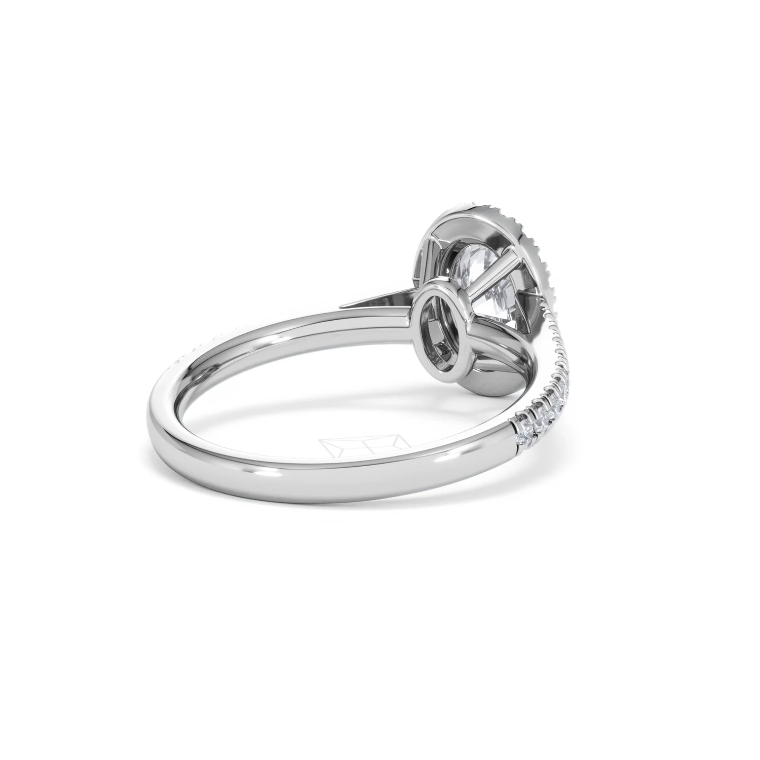 Georgina GIA Oval Diamond Halo Engagement Ring 18KW Gold 1.55ct G/VS1 - Image 41