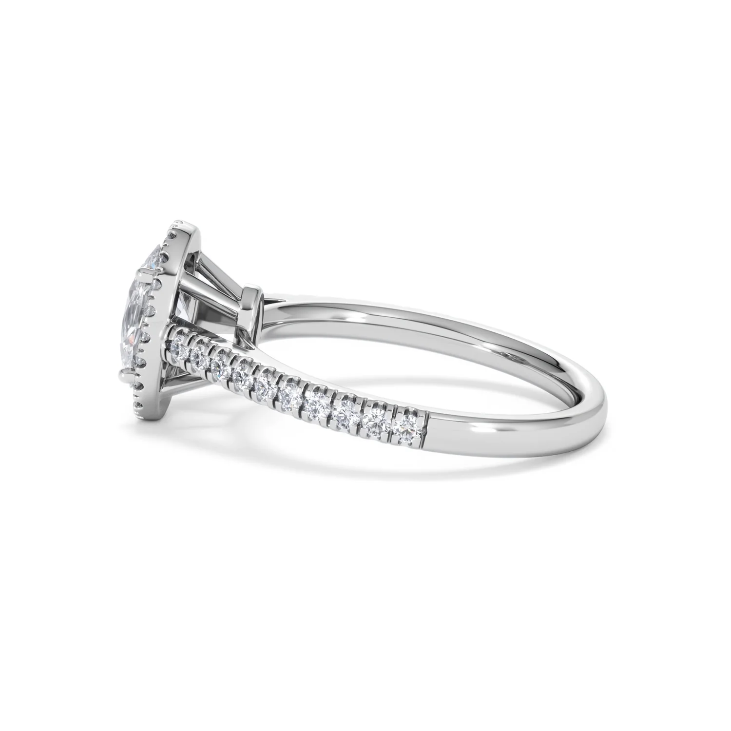 Georgina GIA Oval Diamond Halo Engagement Ring 18KW Gold 1.55ct G/VS1 - Image 66