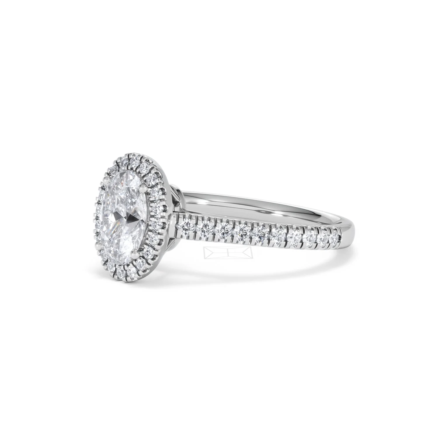 Georgina GIA Oval Diamond Halo Engagement Ring 18KW Gold 1.55ct G/VS1 - Image 78