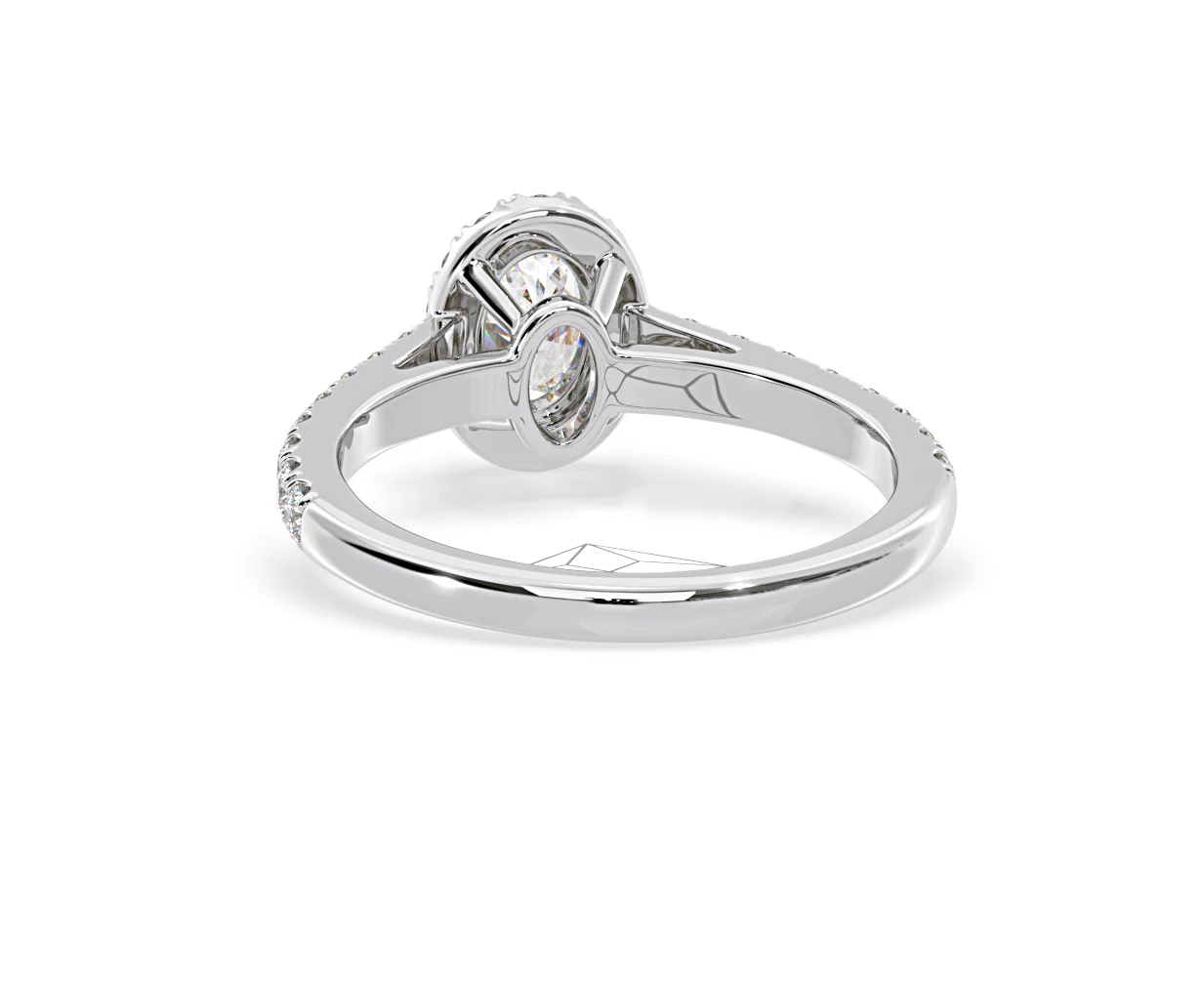 Georgina GIA Oval Diamond Halo Engagement Ring Platinum 1.30ct G/Vs1 - Image 46