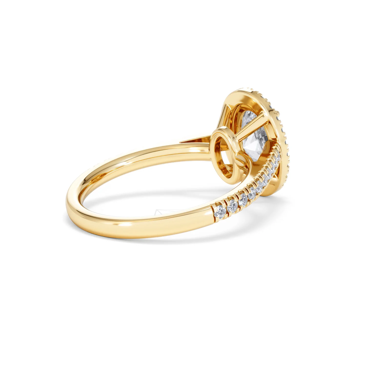 Georgina Lab Oval Diamond Halo Engagement Ring 18K Gold 2.05ct F/VS1 - Image 40
