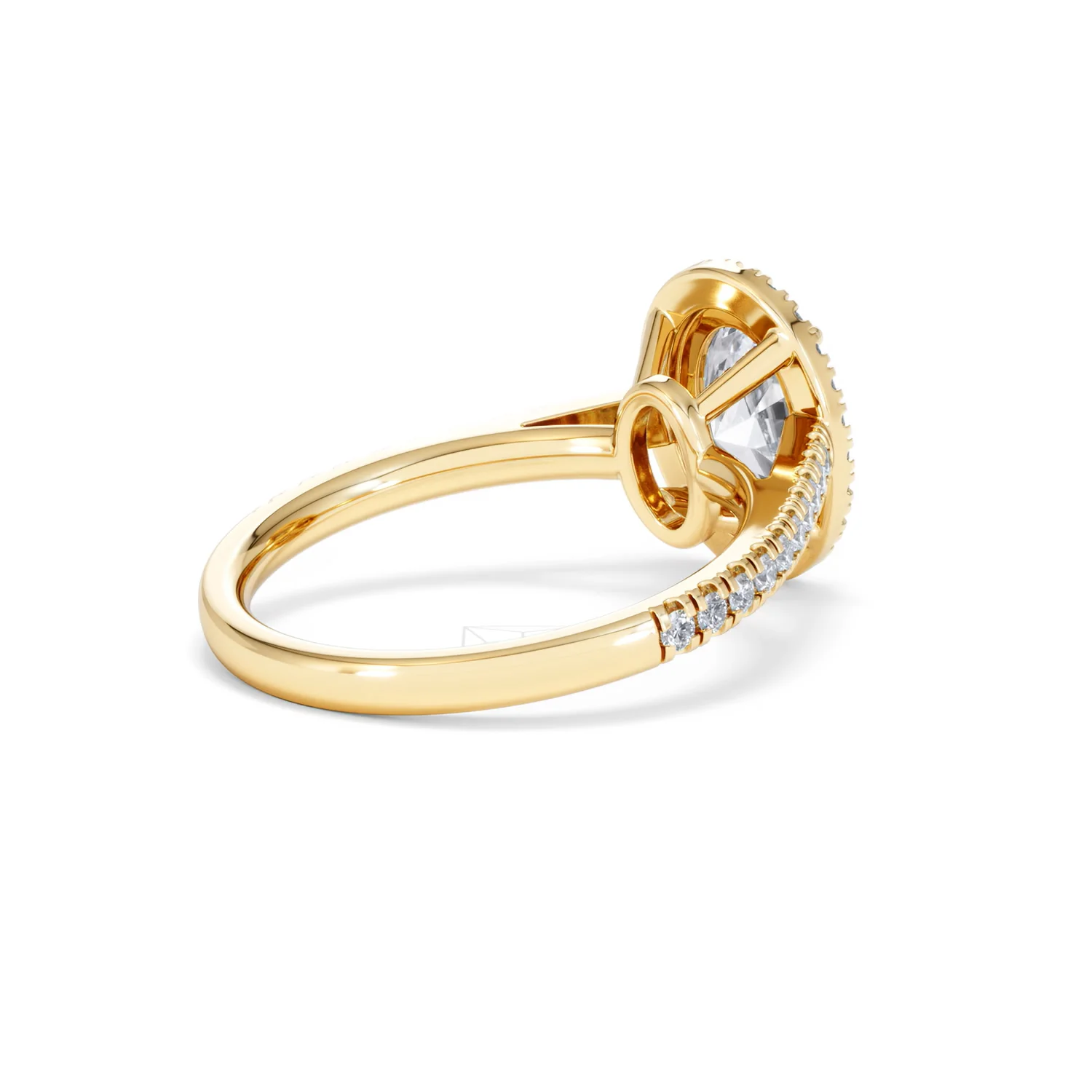 Georgina Lab Oval Diamond Halo Engagement Ring 18K Gold 2.05ct F/VS1 - Image 41