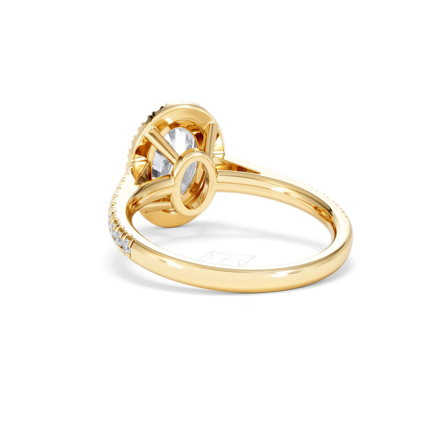 Georgina Lab Oval Diamond Halo Engagement Ring 18K Gold 2.05ct F/VS1 - Image 56