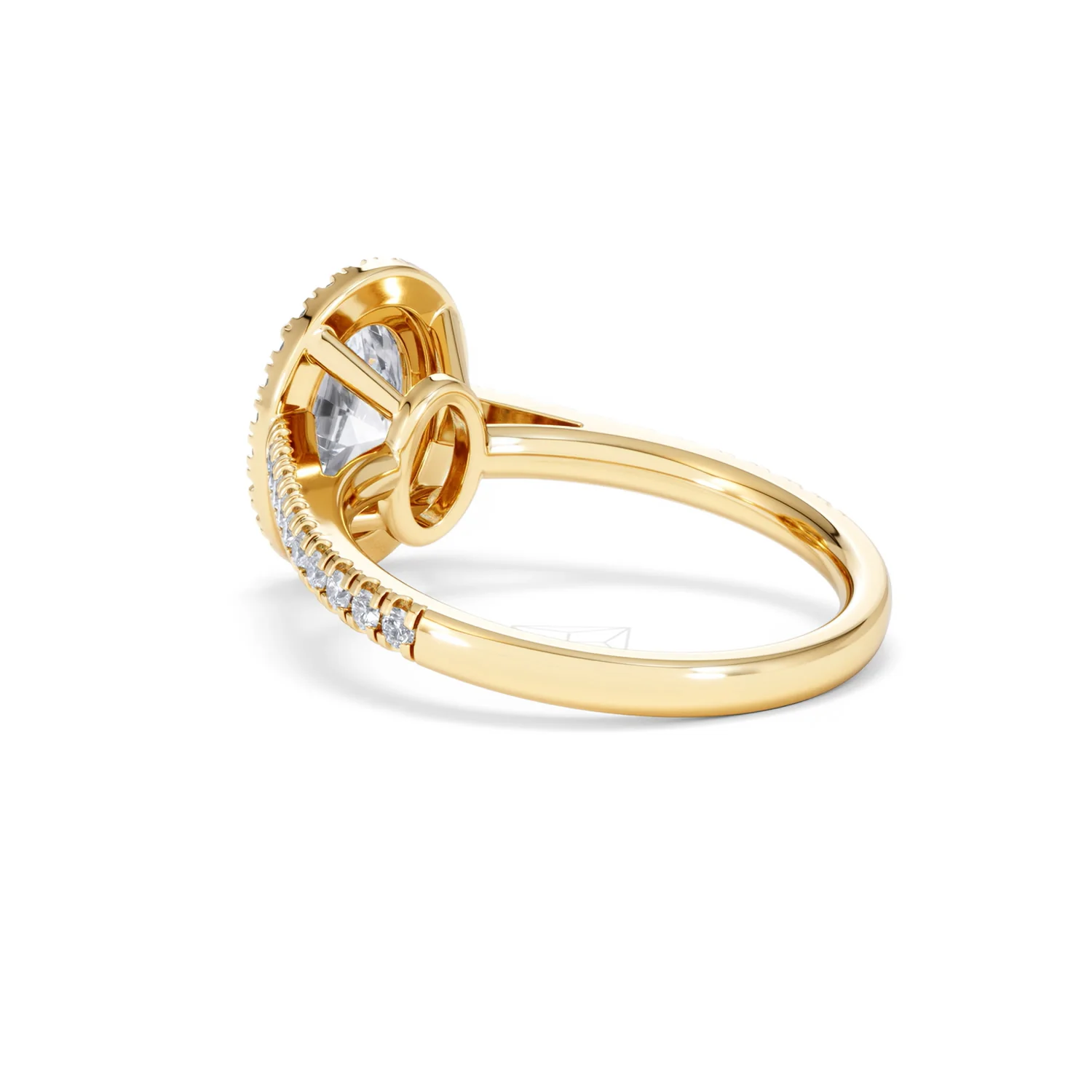 Georgina Lab Oval Diamond Halo Engagement Ring 18K Gold 2.05ct F/VS1 - Image 60