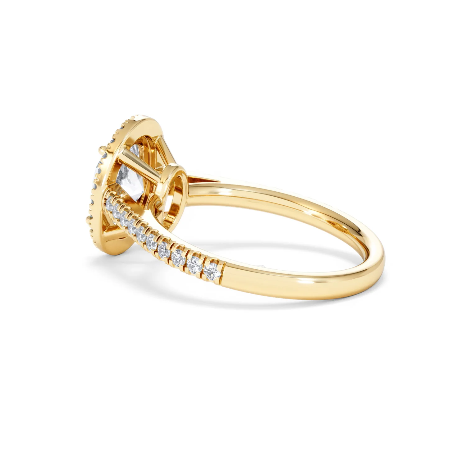 Georgina Lab Oval Diamond Halo Engagement Ring 18K Gold 2.05ct F/VS1 - Image 64
