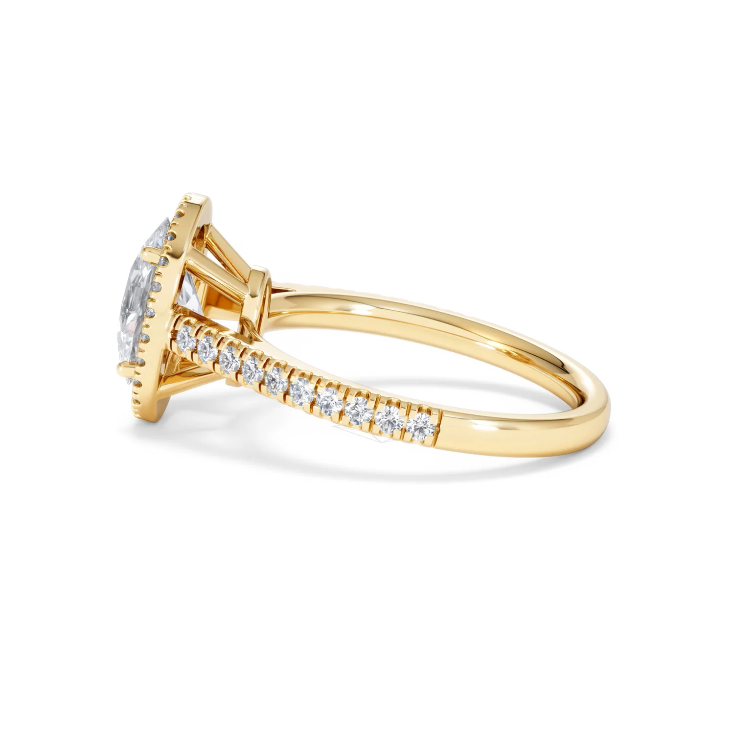 Georgina Lab Oval Diamond Halo Engagement Ring 18K Gold 2.05ct F/VS1 - Image 69