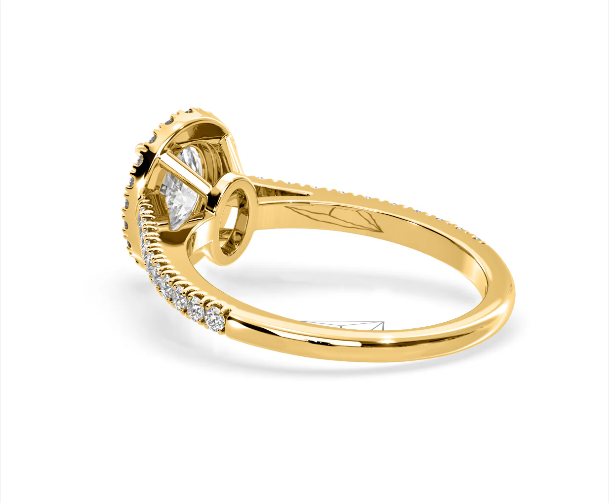 Georgina Lab Oval Diamond Halo Engagement Ring 18K Gold 2.55ct F/VS1 - Image 118