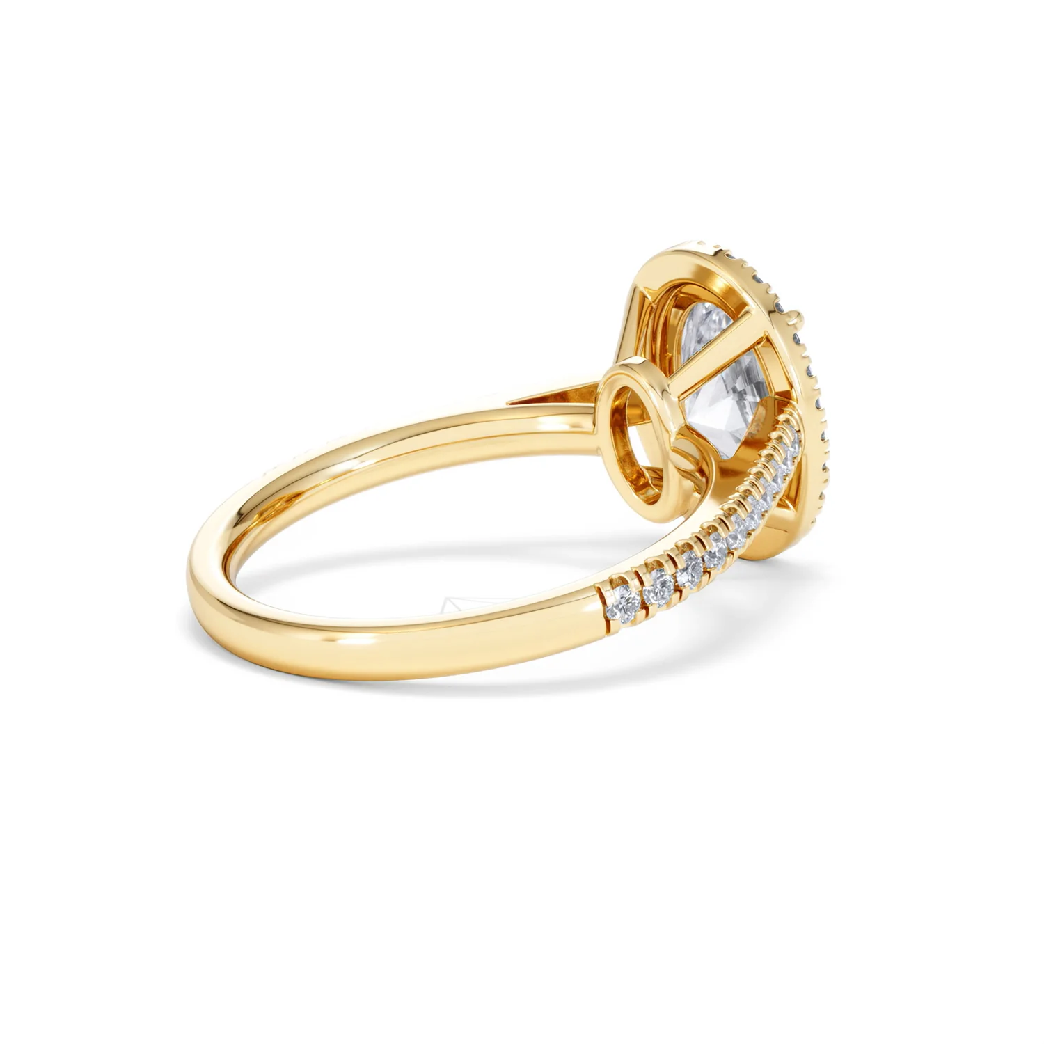 Georgina Lab Oval Diamond Halo Engagement Ring 18K Gold 2.55ct F/VS1 - Image 41