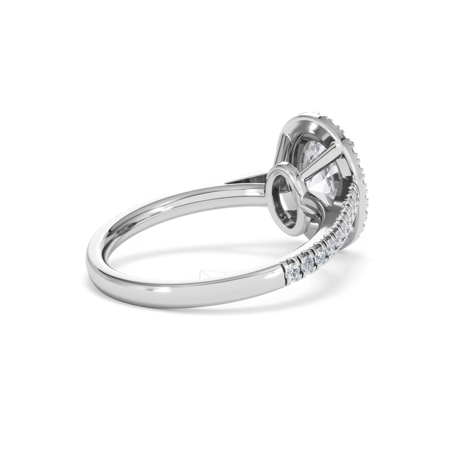 Georgina Lab Oval Diamond Halo Engagement Ring 18K White Gold 2.05ct F/VS1 - Image 41