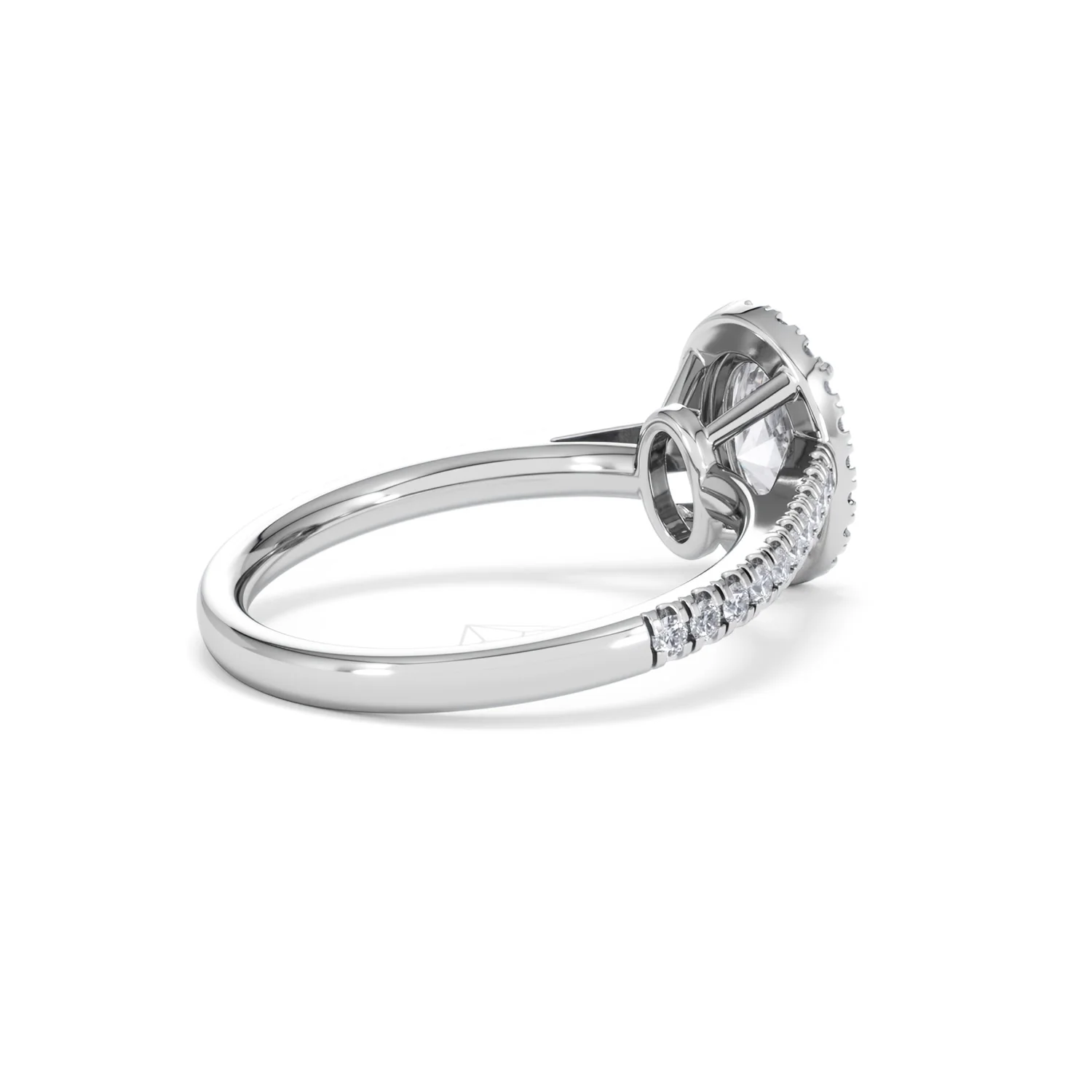 Georgina Lab Oval Diamond Halo Engagement Ring Platinum 1.55ct F/VS1 - Image 40