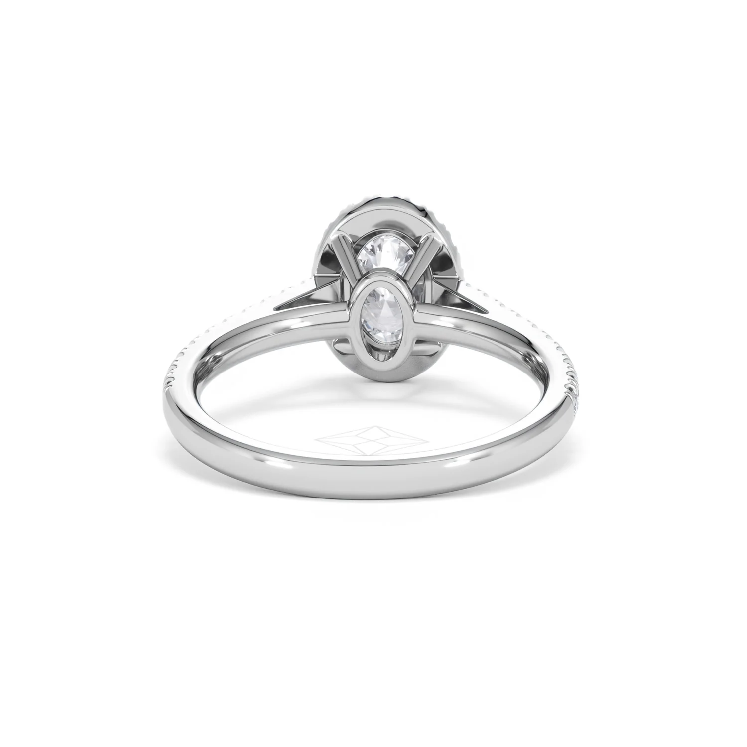 Georgina Lab Oval Diamond Halo Engagement Ring Platinum 1.55ct F/VS1 - Image 50