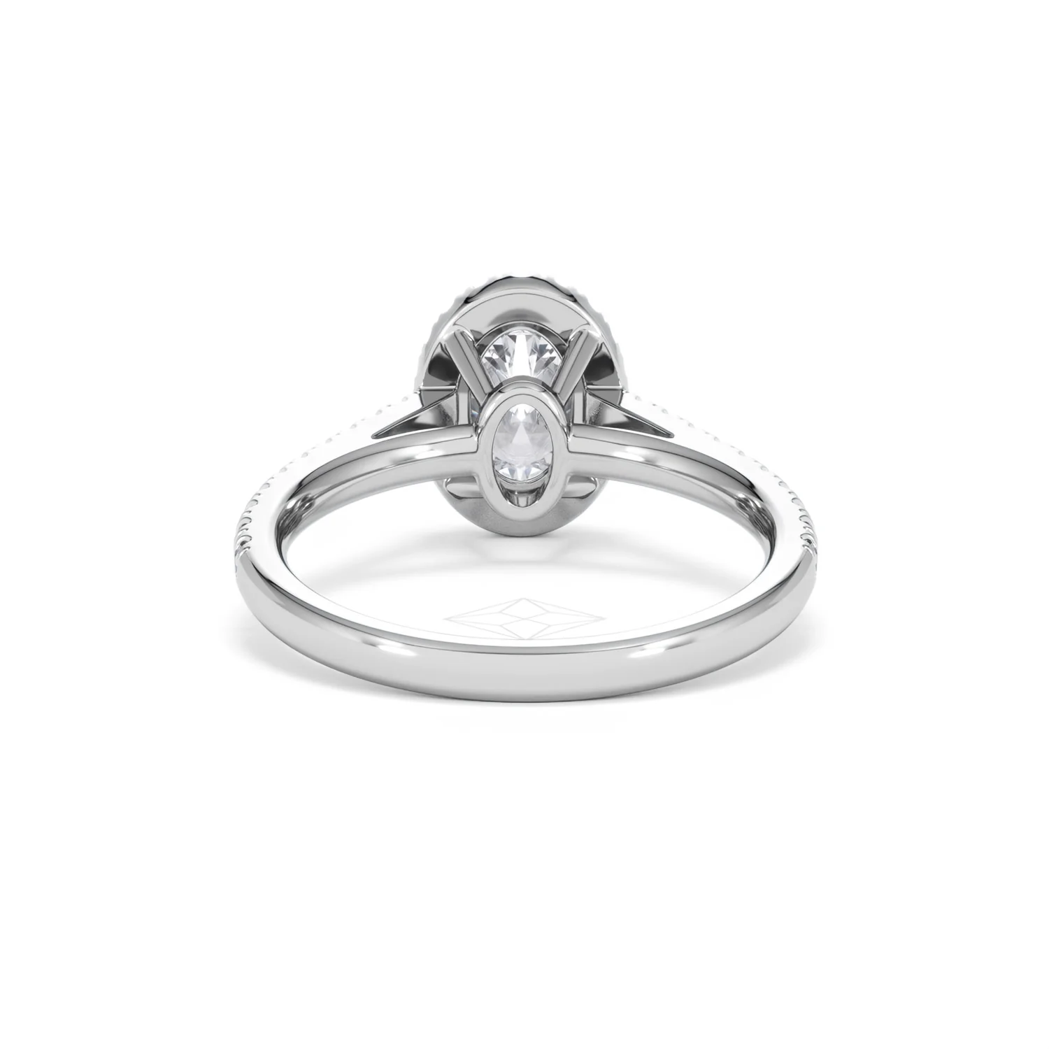 Georgina Lab Oval Diamond Halo Engagement Ring Platinum 1.55ct F/VS1 - Image 51