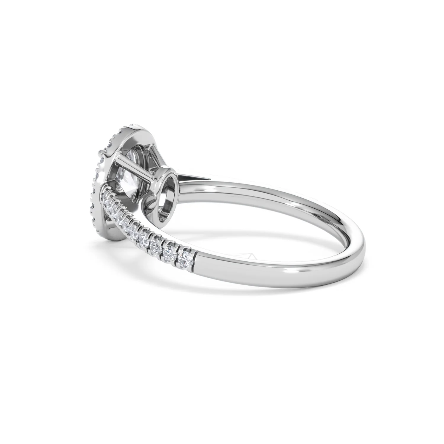 Georgina Lab Oval Diamond Halo Engagement Ring Platinum 1.55ct F/VS1 - Image 63