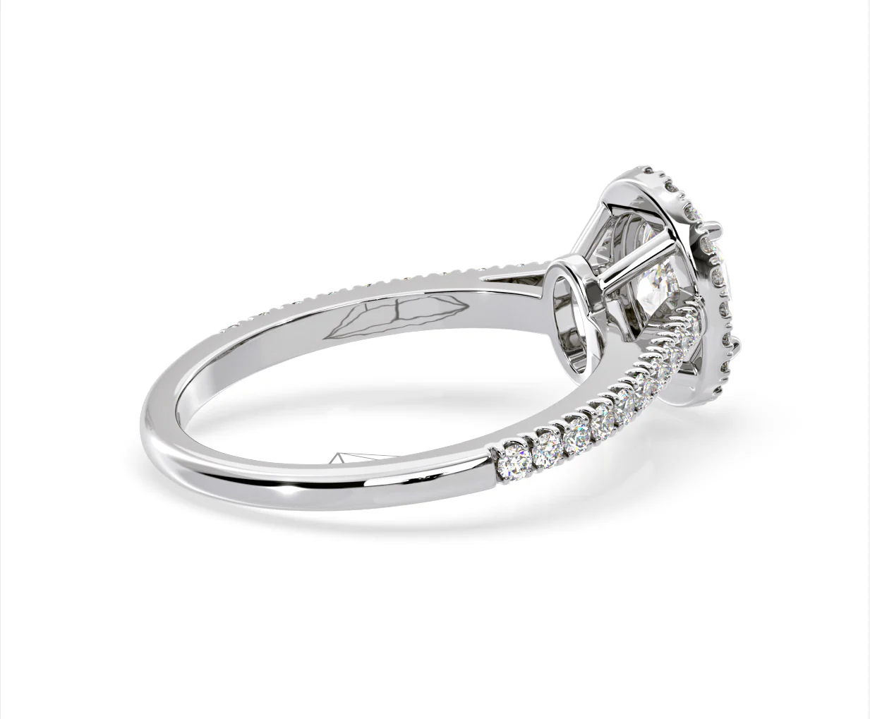 Georgina Lab Oval Diamond Halo Engagement Ring Platinum 2.05ct F/VS1 - Image 139