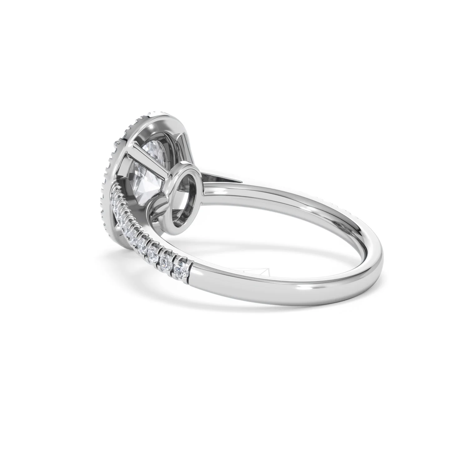 Georgina Lab Oval Diamond Halo Engagement Ring Platinum 2.05ct F/VS1 - Image 61