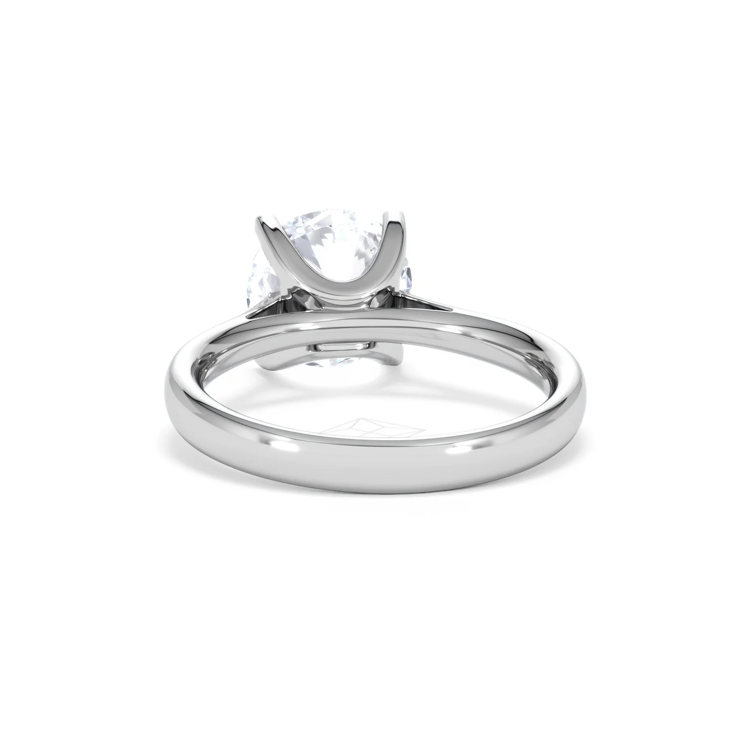 Grace 3.00ct Lab Diamond Round Cut Engagement Ring in 18K White Gold G/VS1 - Image 51